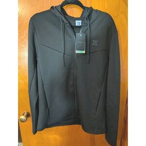 Hurley Exist Icon Men's LS Black Zip Up Hoodie Sweatshirt Size Med Skater NWT